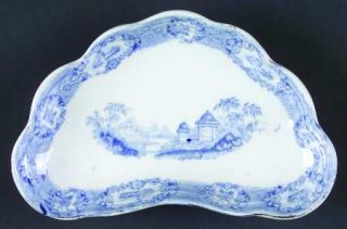 Ridgway (Ridgways) Oriental (Blue, Gold Trim) Bone Dish, Fine China Dinnerware  