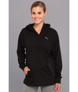 PUMA F.Core Lightweight Coverup Top I Womens Long Sleeve Pullover (Black)