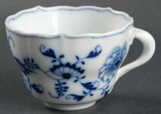 Meissen (Germany) Blue Onion (Oval Backstamp) Flat Cup, Fine China Dinnerware  