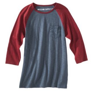 Mossimo Supply Co. Mens Baseball Tee   Image Blue/Red XXL