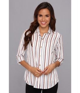Jones New York Taylor Color Button Down Shirt Womens Long Sleeve Button Up (White)