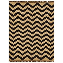 Transitional Handwoven Kilim Wool Rug (5 X 8)