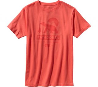 Mens Patagonia Bear Moon T Shirt   Coral Graphic T Shirts
