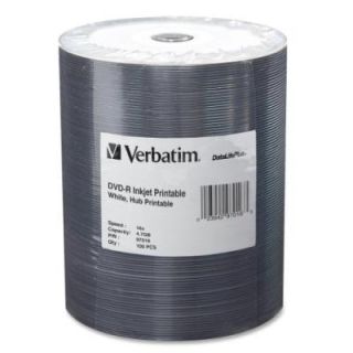 Verbatim 97016 DVD Recordable Media   DVD R   16x   4.70 GB   100