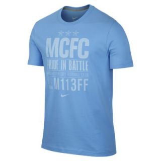 Manchester City FC Core Plus Mens T Shirt   Football Blue