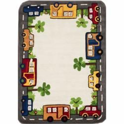 Nuloom Handmade Kids Street Ivory Wool Rug (5 X 7) (MultiPrimary Material WoolPile Height 0.50 inchesStyle ContemporaryPattern KidsTip We recommend the use of a non skid pad to keep the rug in place on smooth surfaces.All rug sizes are approximate. D