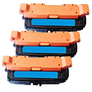 Hp Ce261a (hp 648a) Compatible Cyan Toner Cartridges (pack Of 3)