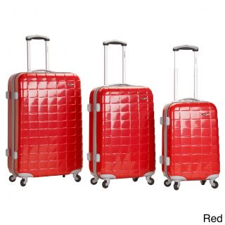 Rockland Elite Designer 3 piece Hardside Spinner Luggage Set