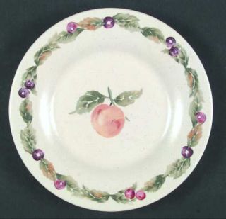 Pfaltzgraff Jamberry Salad Plate, Fine China Dinnerware   Green/Tan Leaves, Cher
