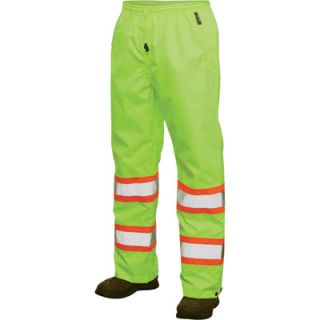 Work King Class 2 High Visibility Rain Pant   Green, Small, Model# S34711