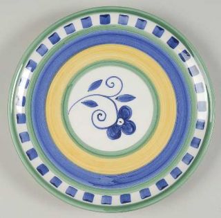 Mikasa Firenze (Stoneware) Salad Plate, Fine China Dinnerware   Handcrafted,Blue