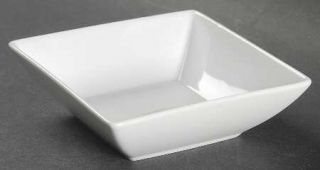 Thomas Loft White Small Square Dish, Fine China Dinnerware   All White, Round&Mu
