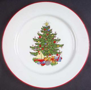 Cuthbertson American Christmas Tree (White) 12 Chop Plate/Round Platter, Fine C
