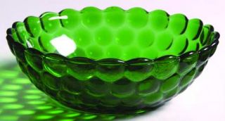 Anchor Hocking Bubble Green Cereal Bowl   Green, Glassware 40S 60S