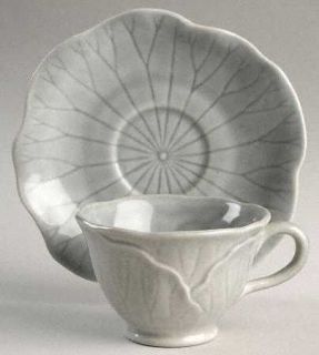 Metlox   Poppytrail   Vernon Lotus Gray Footed Cup & Saucer Set, Fine China Dinn