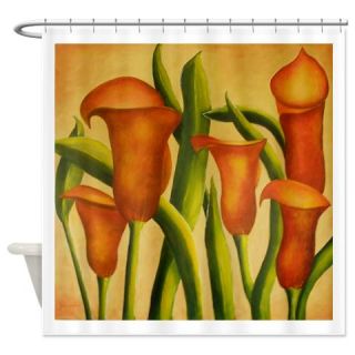  Red Callas Shower Curtain  Use code FREECART at Checkout