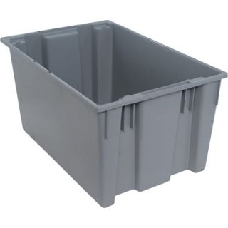 Quantum Storage Stack and Nest Tote Bin   29 1/2in. x 19 1/2in. x 15in. Size,