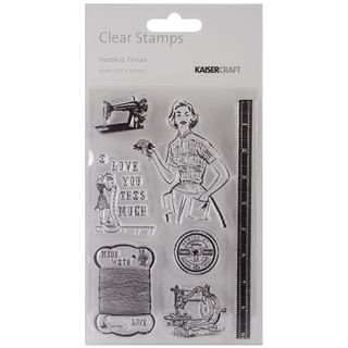 Needle and Thread Clear Stamps 6x4 (15.5cm X 10cm)