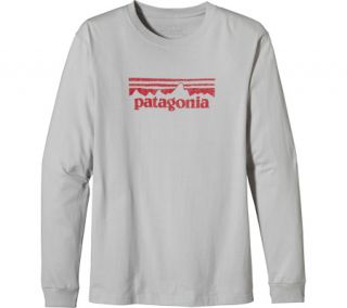 Mens Patagonia L/S Stamp Logo T Shirt   Tailored Grey Cotton Shirts