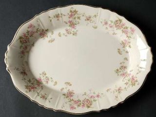 Syracuse Stansbury 12 Oval Serving Platter, Fine China Dinnerware   Federal Sha