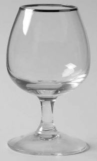Fostoria Invitation Cordial Glass   Stem #6102, Platinum Trim