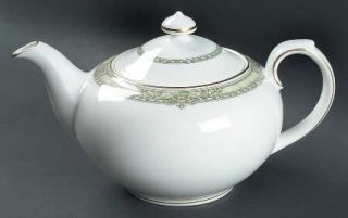 Royal Doulton Isabella (New Shape 2001) Teapot & Lid, Fine China Dinnerware   Gr