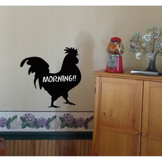 Instant Chalkboard Rooster Peel and stick Message Board