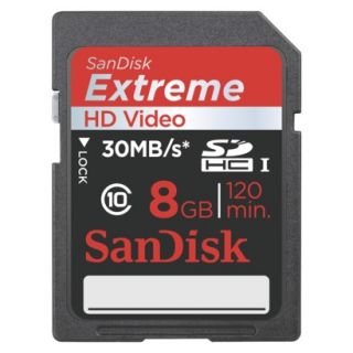 SanDisk Extreme 8GB SDHC Memory Card   Black (SDSDRX3 8192 A21)