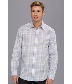 Calvin Klein YD Plaid L/S Shirt Mens Long Sleeve Button Up (Blue)