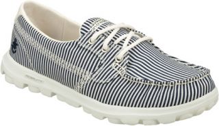 Womens Skechers On the GO Sail   Navy/White Casual Shoes