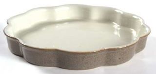 Denby Langley Greystone Quiche, Fine China Dinnerware   Artisan Collection, Brow