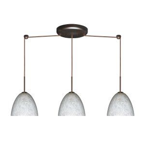 Besa Lighting BEL 3BB 757219 BR Sasha II Pendant