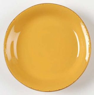 Vietri (Italy) Fantasia Yellow (Solid Color) Salad Plate, Fine China Dinnerware