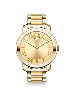 Movado Bold Goldtone IP Stainless Steel Watch   Gold