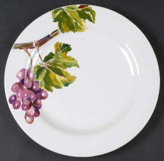 The Cellar Entertaining Grapes Dinner Plate, Fine China Dinnerware   Purple Grap