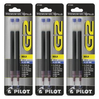 Pilot G2 Premium Bold Point 1.0mm Blue Gel Refills (pack Of 6)