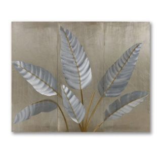 Jon Gilmore Metallic Leaves Wall Sculpture (LargeSubject AbstractImage dimensions 42 inches high x 54 inches wide x 2 inches deep )