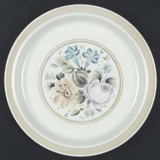 Royal Doulton Dubarry Dinner Plate, Fine China Dinnerware   Lambethware,Pink,Yel