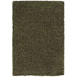 Manhattan Tweed Green/ Brown Shag Rug (710 X 112)