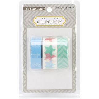 Collectable Remarkable Decorative Tape 3 Rolls/pkg