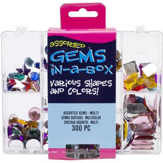 Gems In A Box 300/pkg multicolor (Multicolor. Imported. )