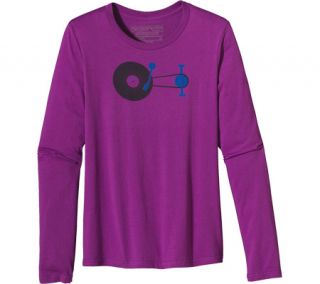 Womens Patagonia L/S Live Simply® Vinyl T Shirt   Ikat Purple Cotton Shirts