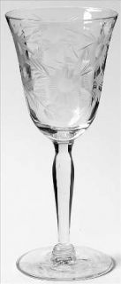 Susquehanna Salina Claret Wine   Stem 3848, Gray Cut Floral, Optic