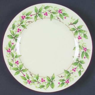 China(Made In China) Holly Traditions Salad Plate, Fine China Dinnerware   Holly