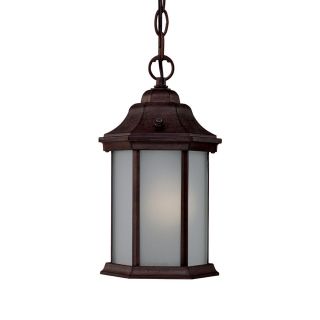 Craftsman Energy Star Collection Hanging Lantern 1 light Outdoor Burled Walnut Light Fixture