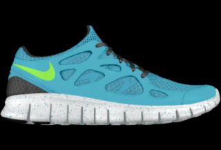 Nike Free Run 2 iD Custom (Wide) Kids Running Shoes (3.5y 6y)   Blue