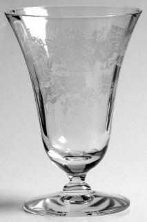 Morgantown Picardy (Stem 7711) Juice Glass   Stem #7711,Floral/Rose Etch