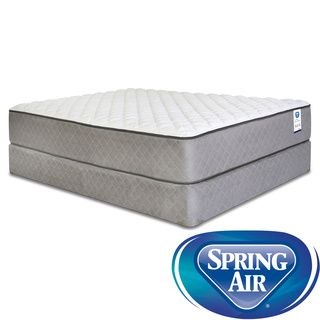 Spring Air Back Supporter Hayworth Firm King size Mattress Set (KingSet includes One (1) mattress, one (1) foundationFirst layer Quilted top, 3/4 inch firm foamSecond layer 1.5 inches memory foamThird layer 2 inch support foam, innerspring, foam encas