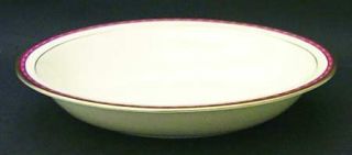 Minton Carlton 10 Oval Vegetable Bowl, Fine China Dinnerware   Pink Ovals,Gold