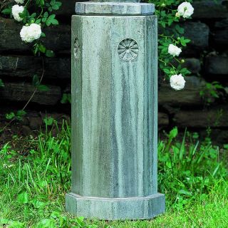 Campania International Tall Octagonal Cast Stone Pedestal For Urns and Statues  